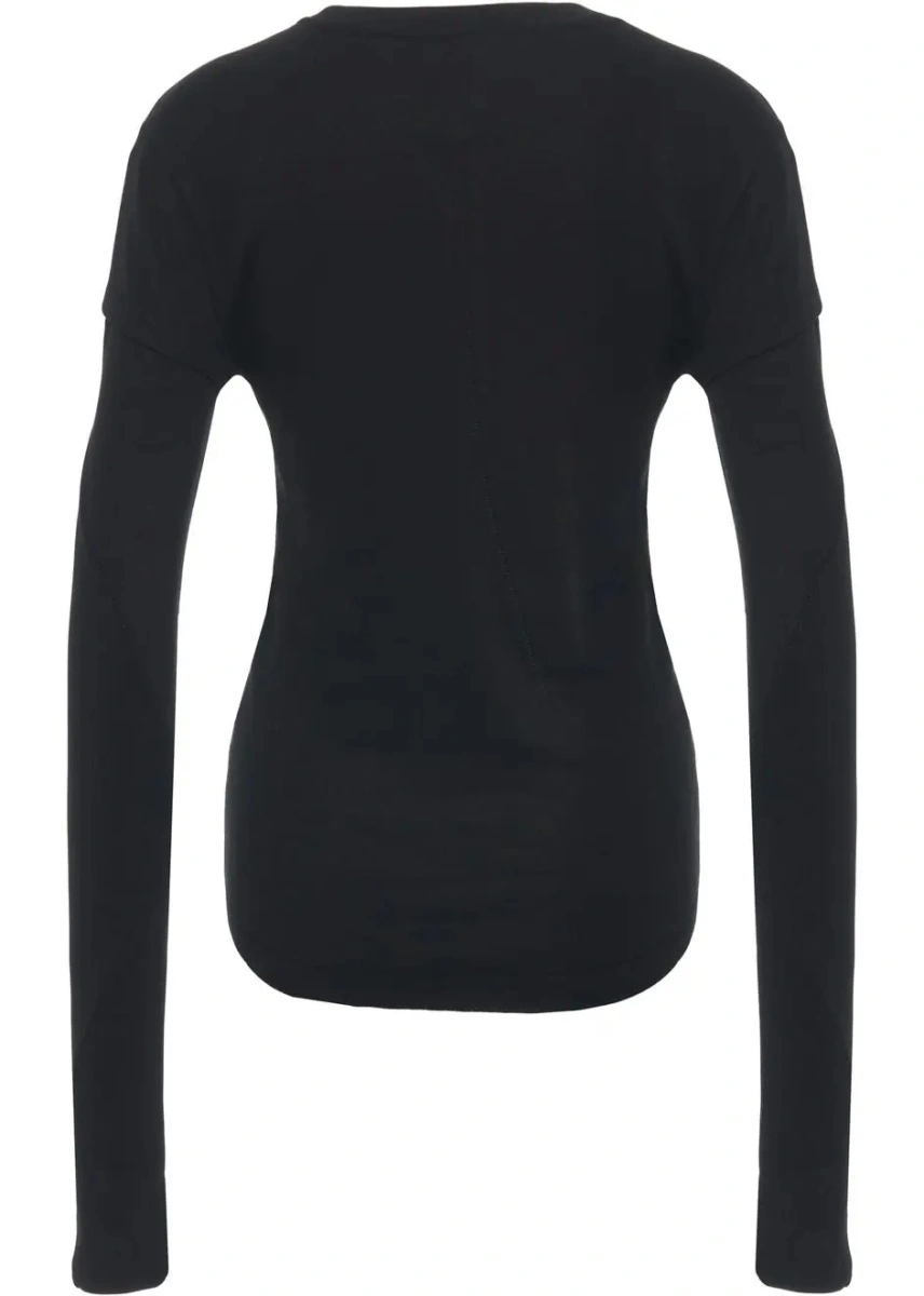 Tricou Thom / Krom negru din bumbac - Img 3