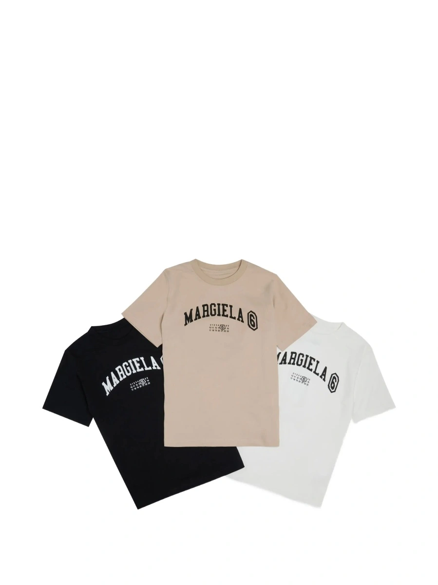 Tricouri MM6 MAISON MARGIELA KIDS multicolor din bumbac - Img 6