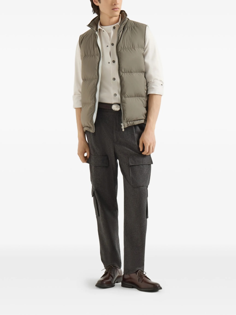Vesta Brunello Cucinelli verde din polyester - Img 2