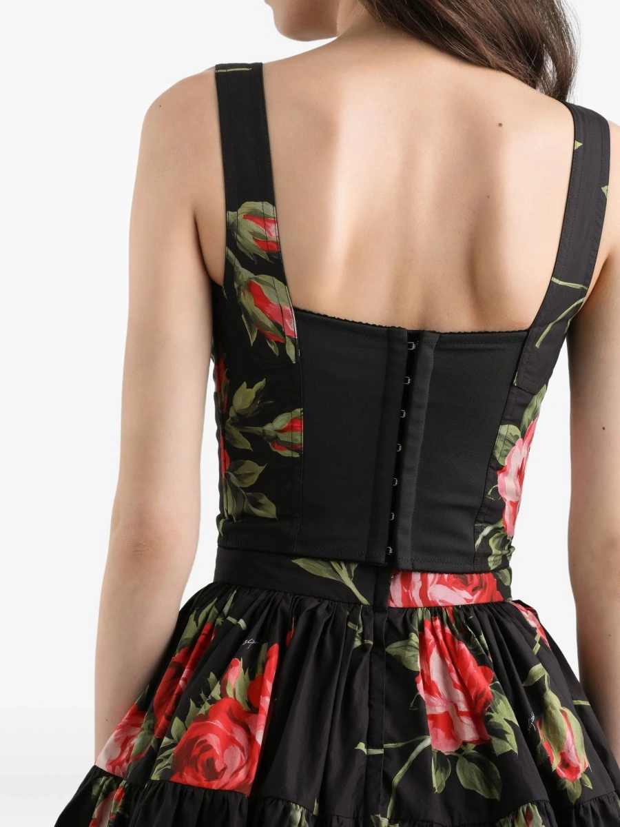 Vesta Dolce &amp; Gabbana neagra din poliamida si elastan - Img 5