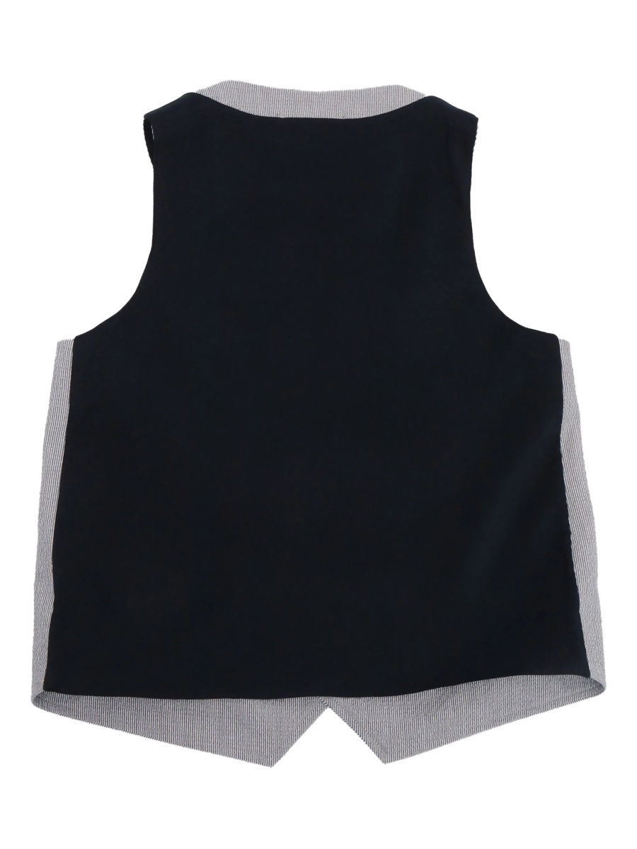 Vesta Emporio Armani gri din spandex/elastan si vascoza - Img 2