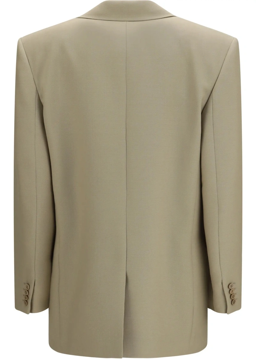 Vesta Single-breasted Jacket in wool and silk - Img 2