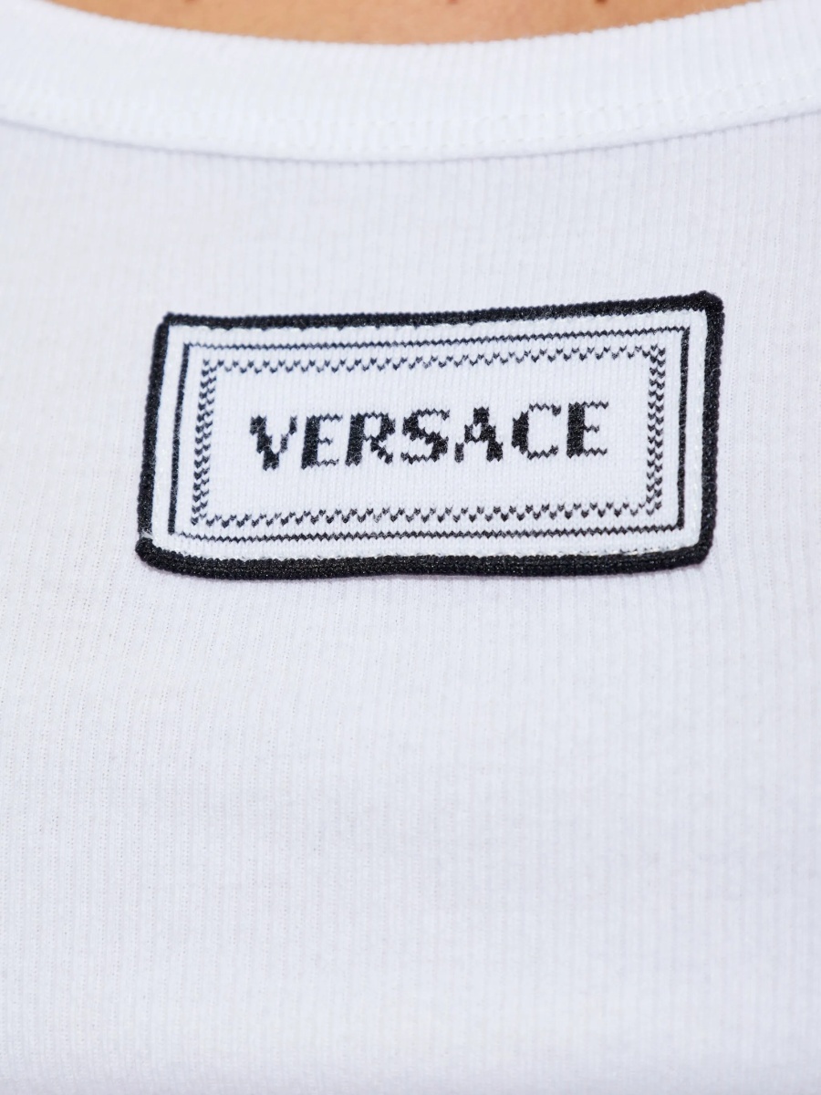 Vesta Versace alba din bumbac - Img 5