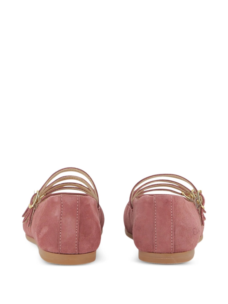 Balerini Chloe roz din piele - Img 4