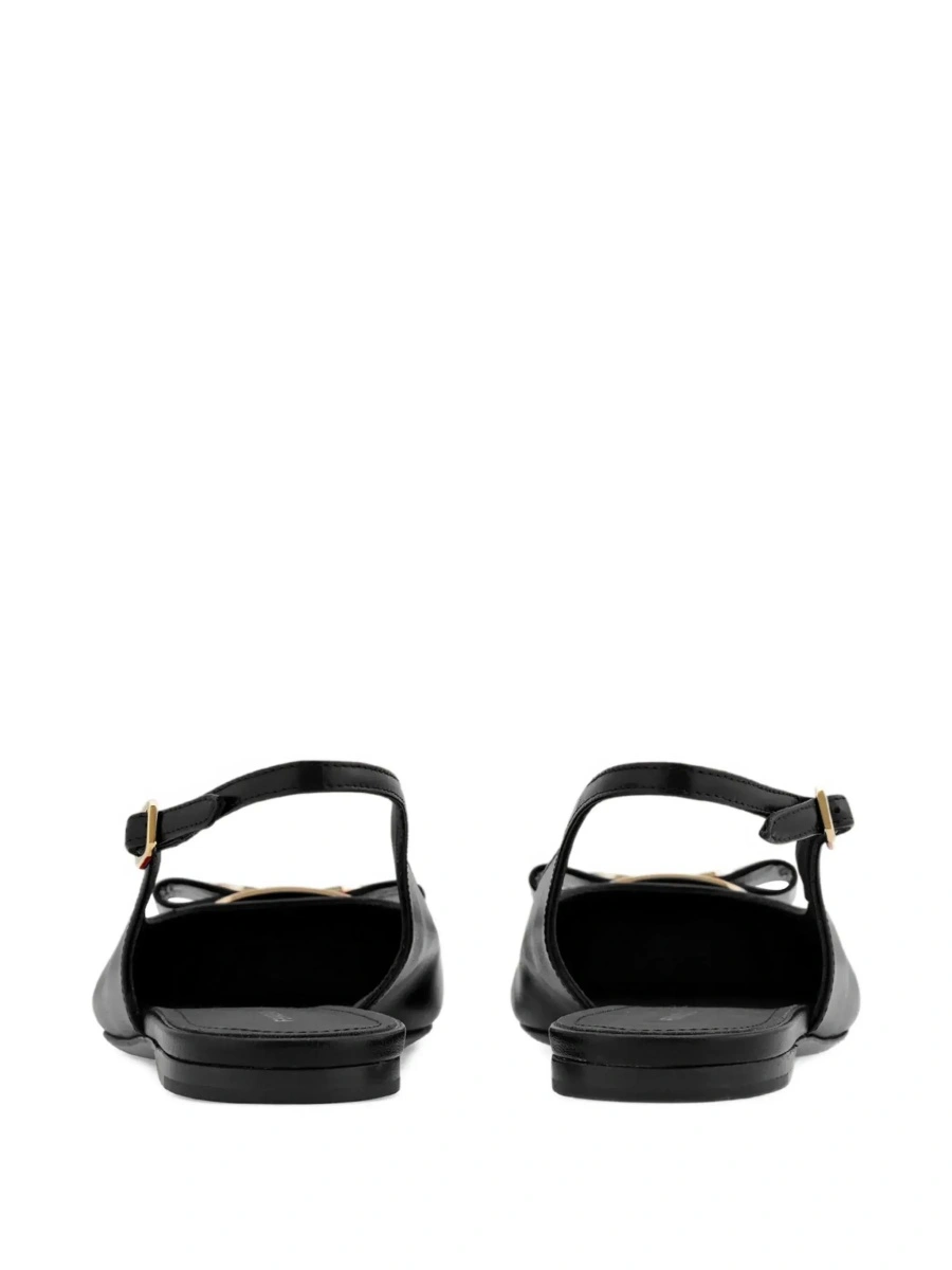 Balerini Ferragamo negri din piele - Img 5