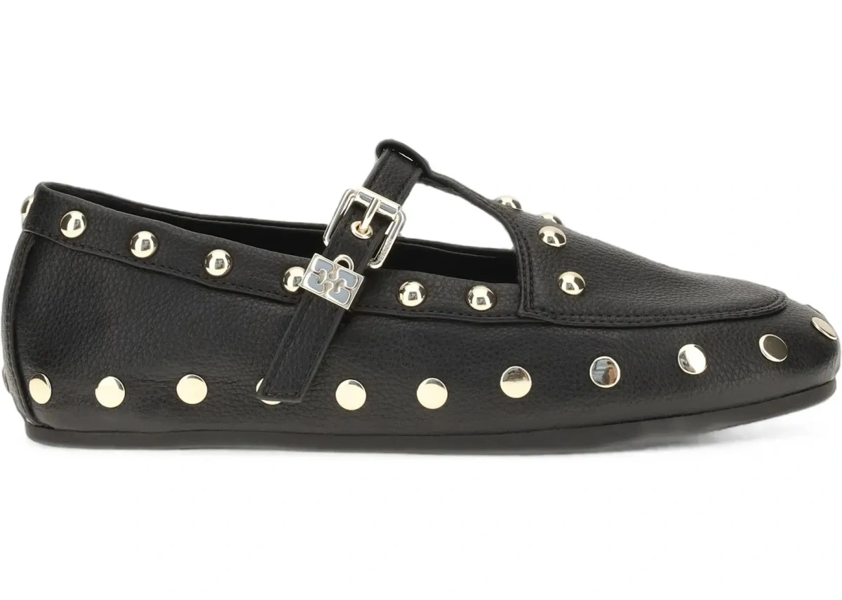 Balerini Mary Jenny studded Ballerinas in pebbled leather - Img 7