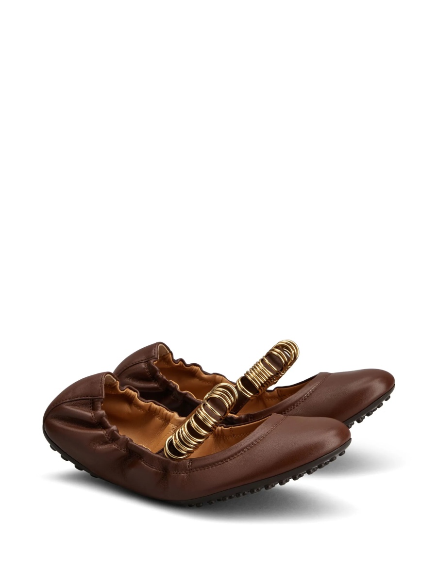 Balerini TOD'S maro din piele - Img 2
