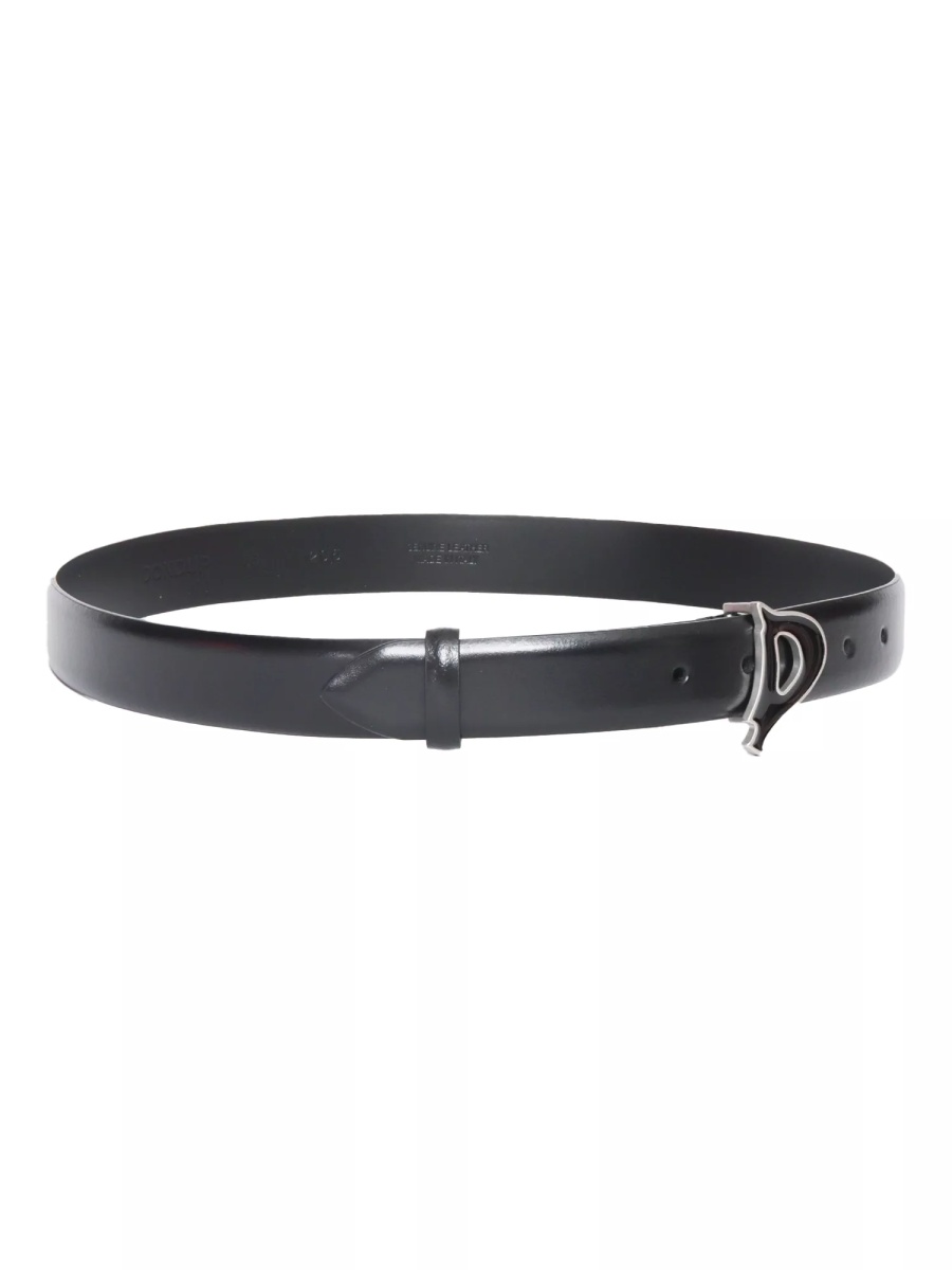 Black leather belt - Img 3