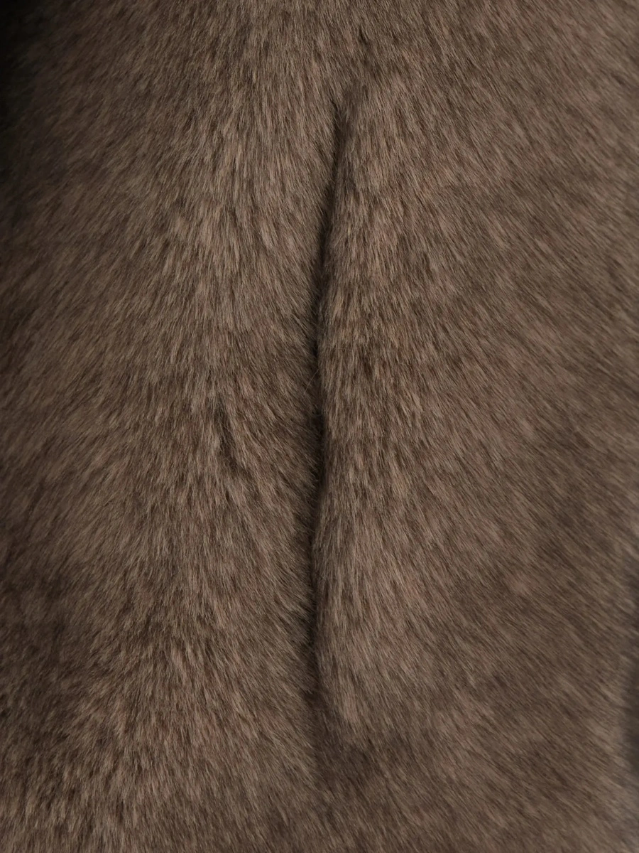 Blana VALENTINI 1972 maro din shearling si blana ecologica - Img 5