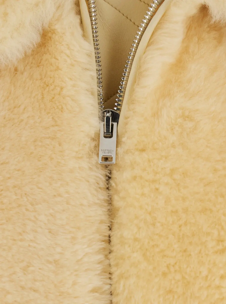 Blanuri TEDDY STRAIGHT SHEARLING BLOUSON LEATHER DETAILS - Img 4