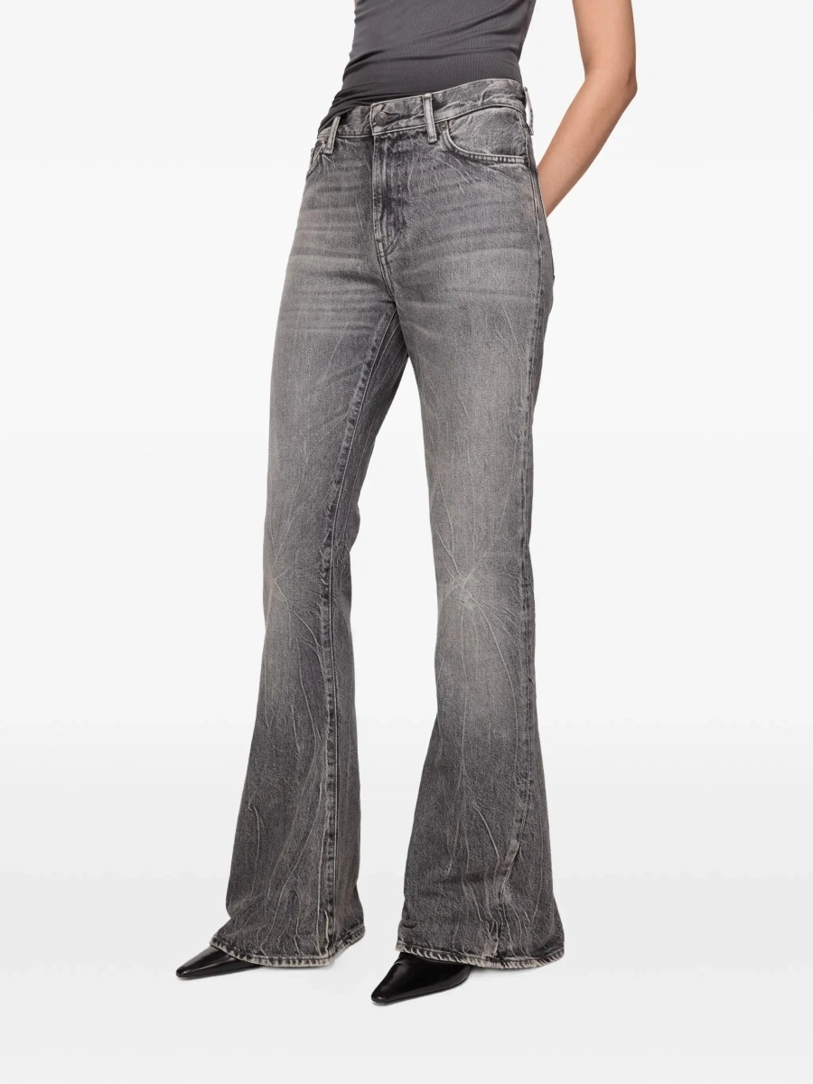 Blugi Acne Studios gri din denim - Img 5