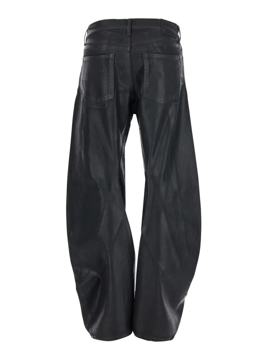 Blugi Acne Studios negri din denim - Img 2
