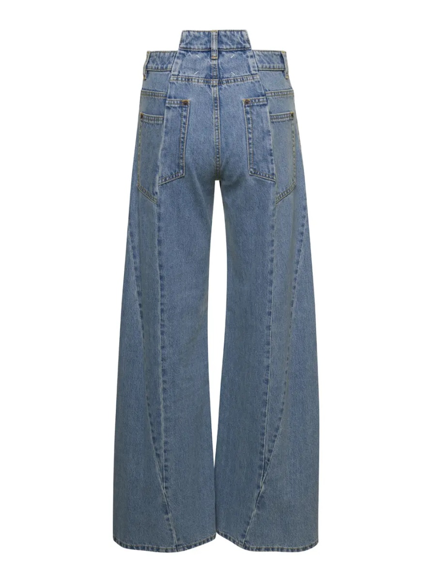 Blugi Asymmetric Five-Pocket Denim Jeans for Women - Img 2