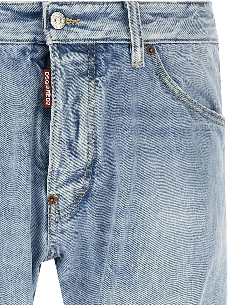 Blugi Belt-loop ripped Jeans - Img 5