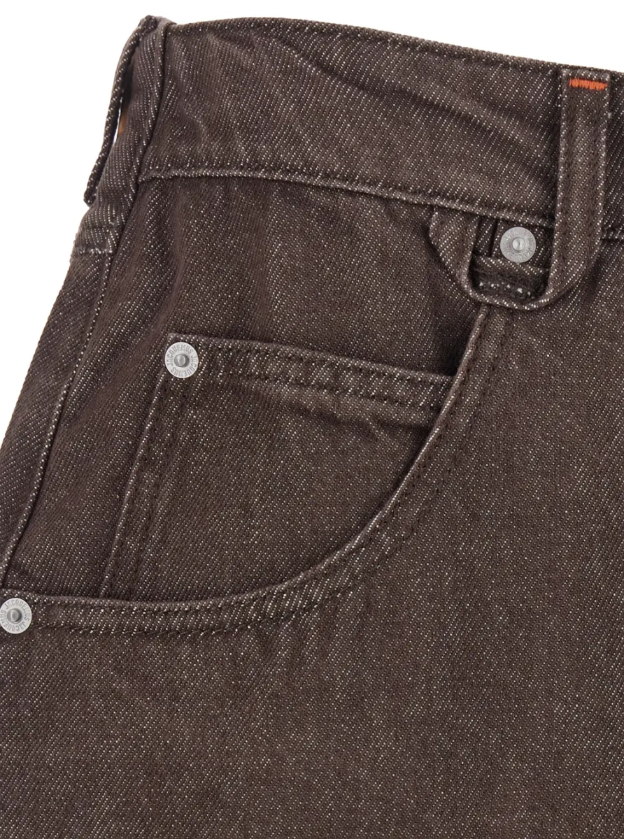 Blugi Brown Jeans with Five-Pocket Design in Denim - Img 3