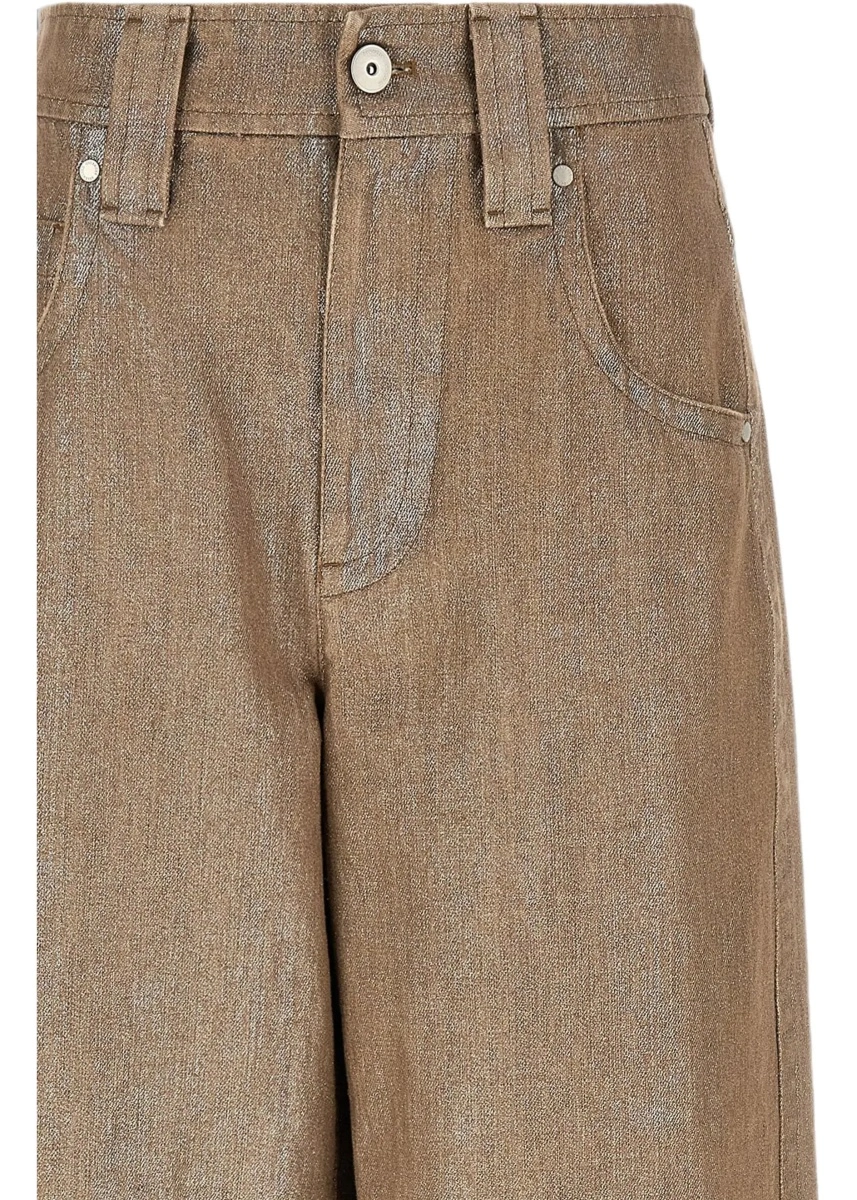 Blugi Brunello Cucinelli din Lurex - Img 5