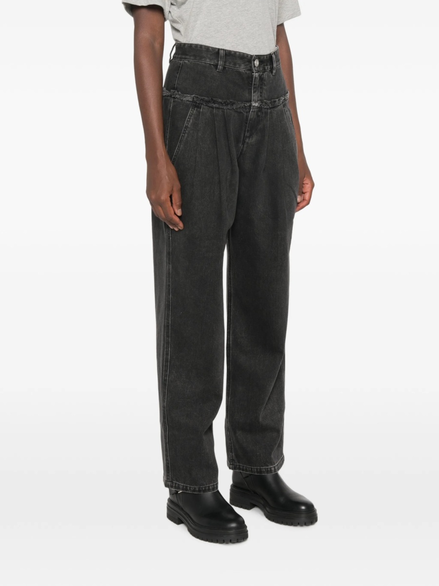 Blugi conici ISABEL MARANT ETOILE negri - Img 3