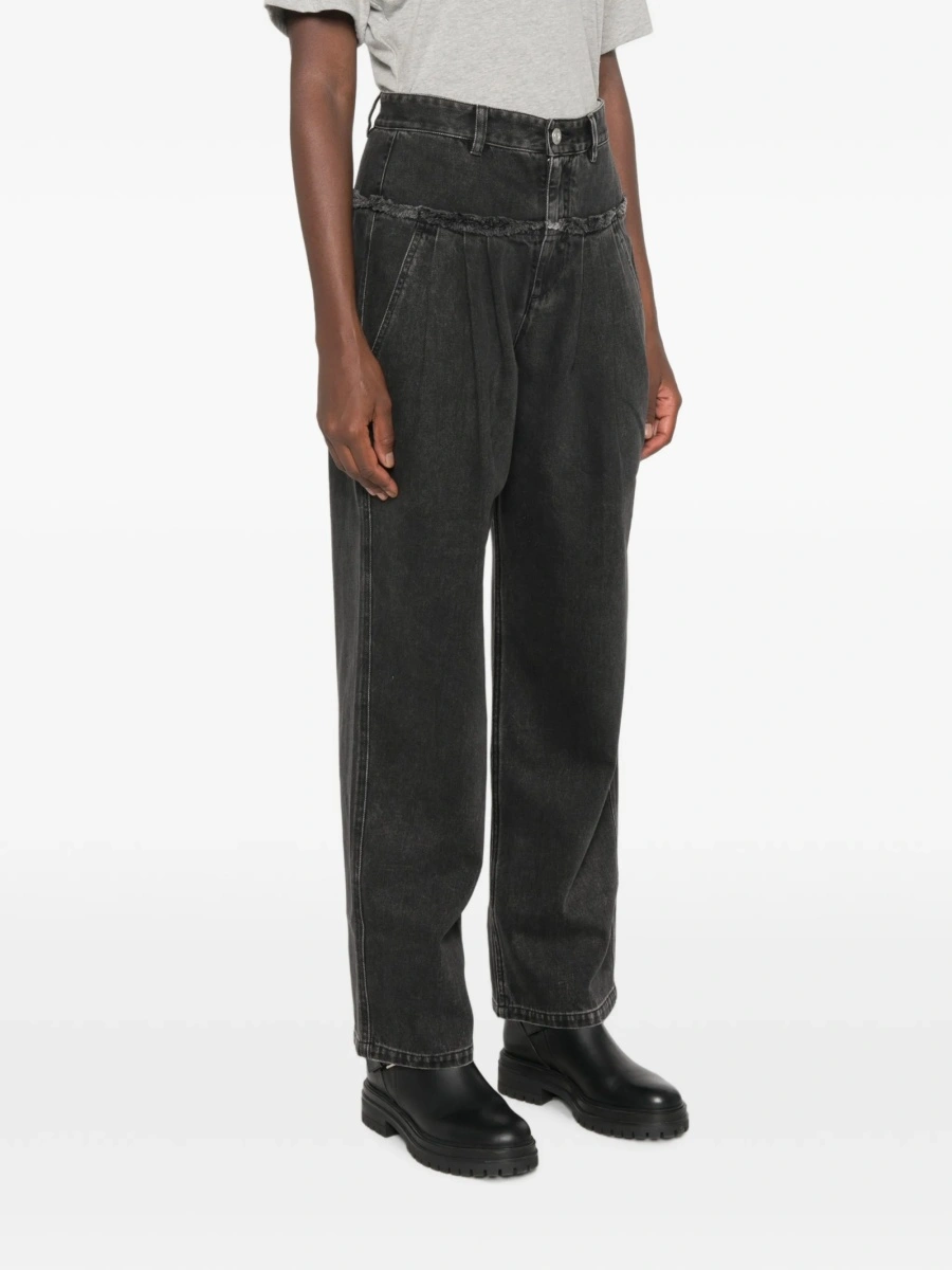Blugi conici ISABEL MARANT ETOILE negri - Img 3
