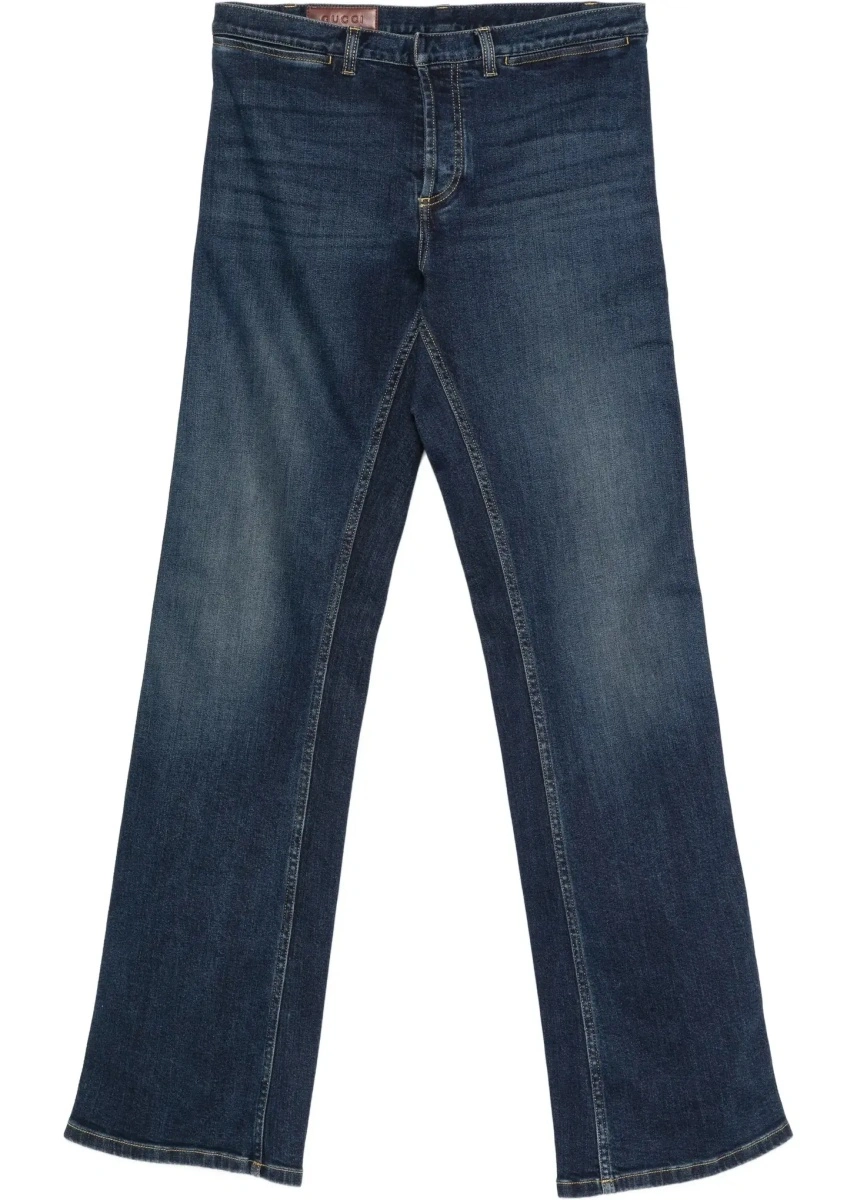 Blugi Cotton Jeans with Web stripe - Img 8