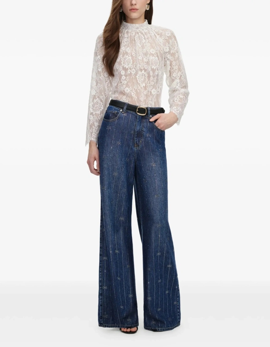 Blugi Crystal-striped Jeans - Img 4