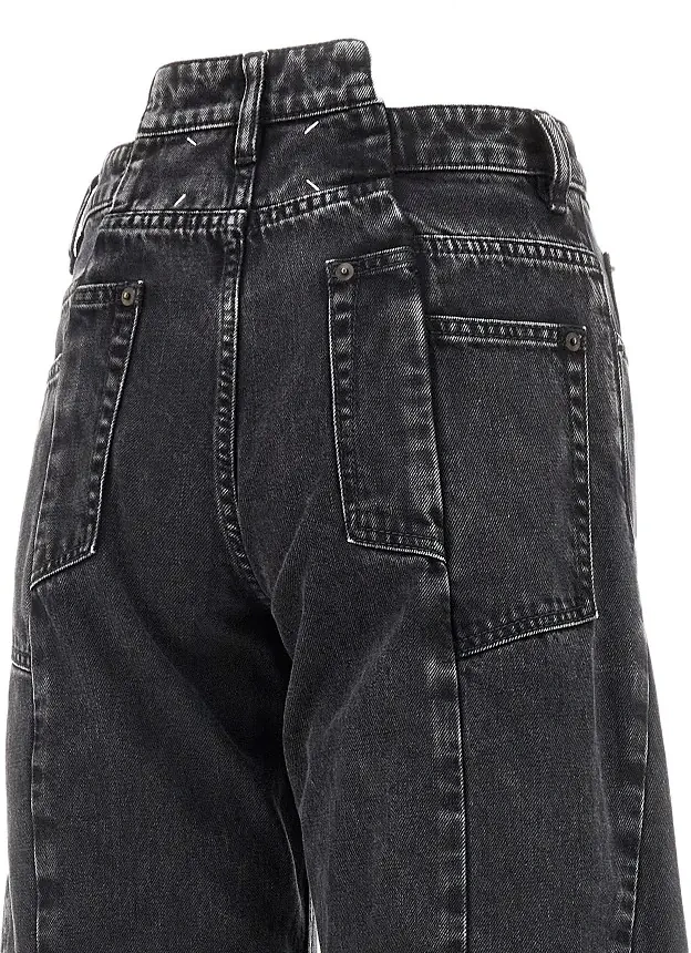 Blugi Cut-out waist jeans - Img 4