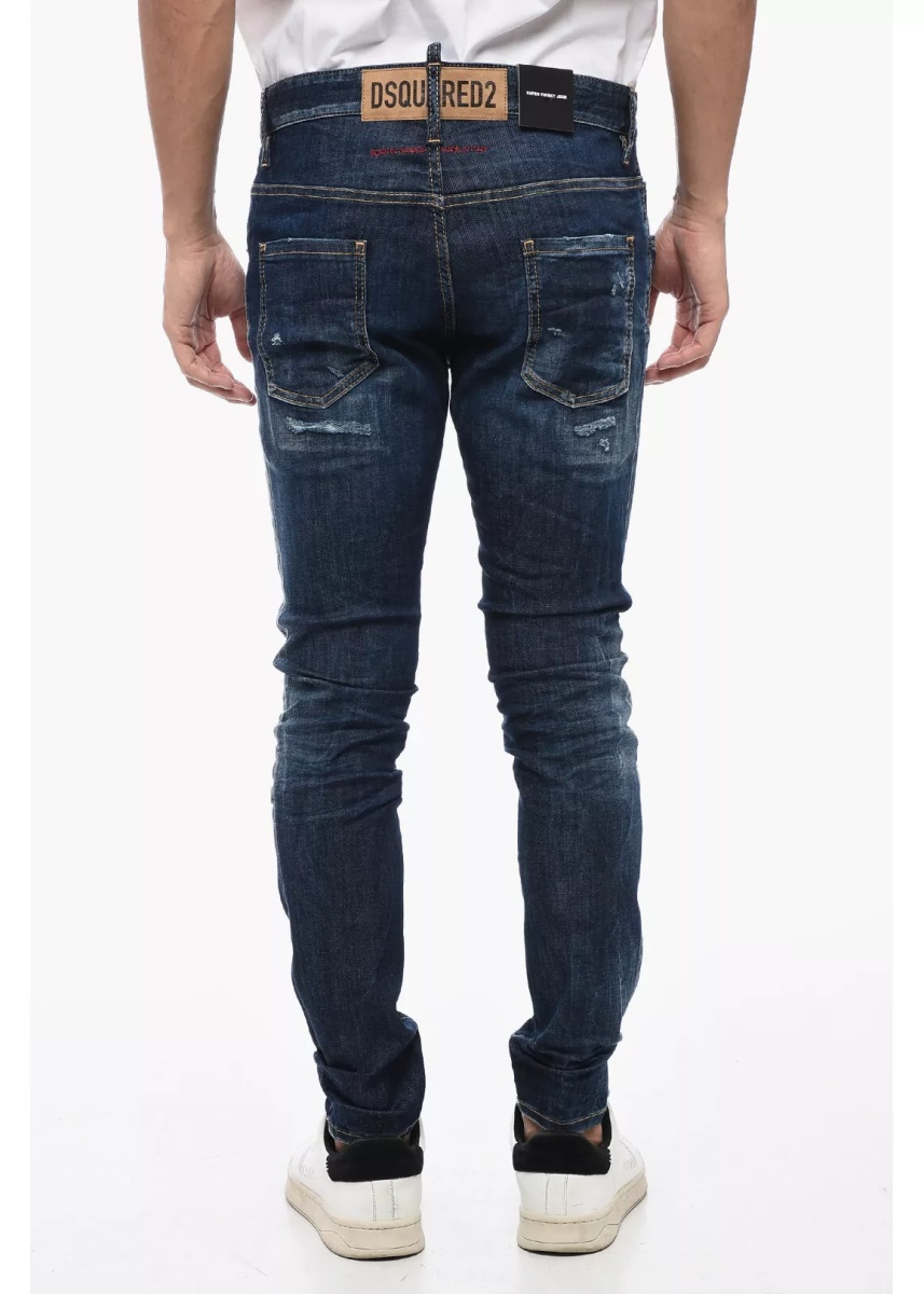 Blugi Distressed Super Twinky Jeans With Visible Stiching 15Cm* - Img 2