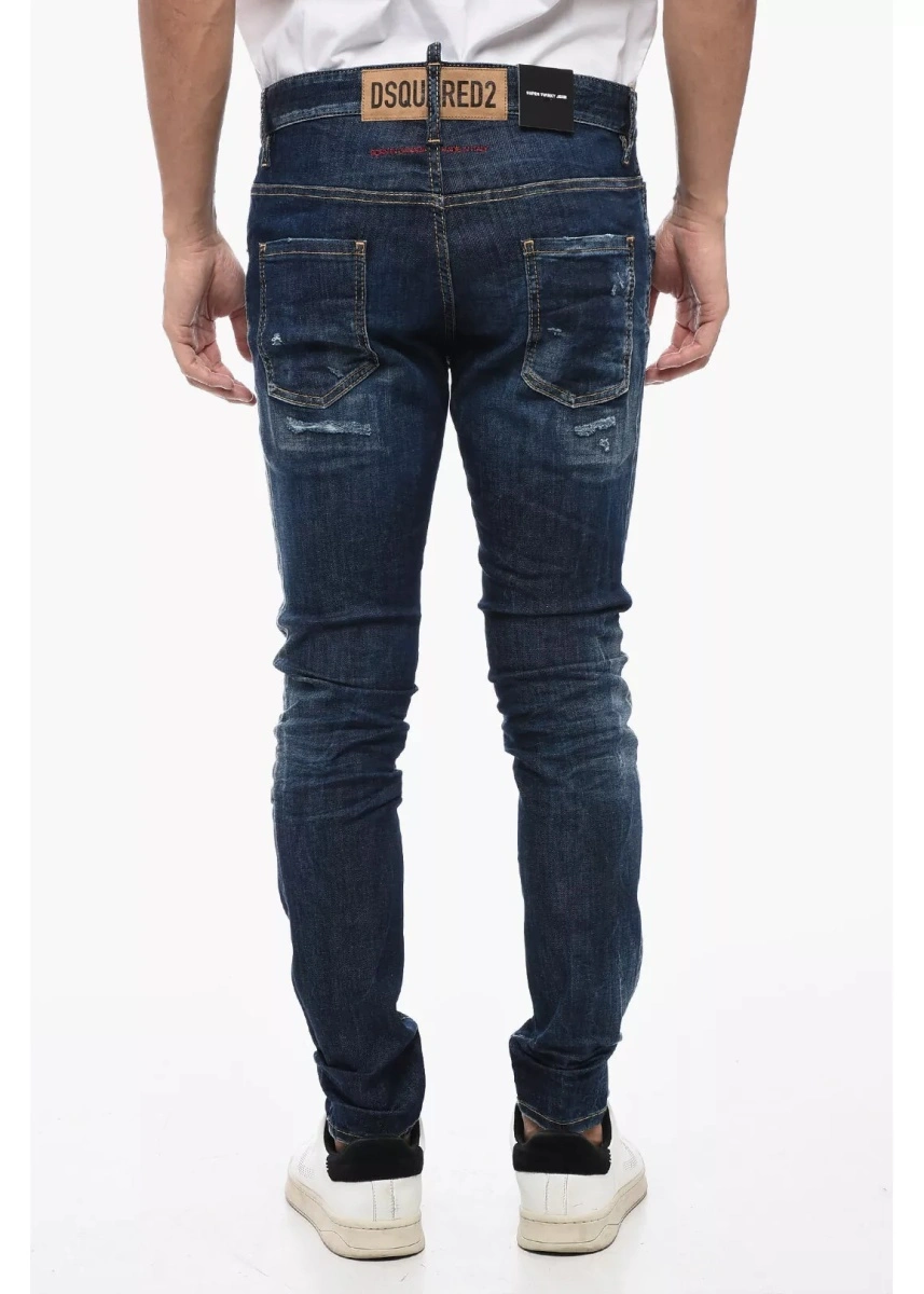 Blugi Distressed Super Twinky Jeans With Visible Stiching 15Cm* - Img 2