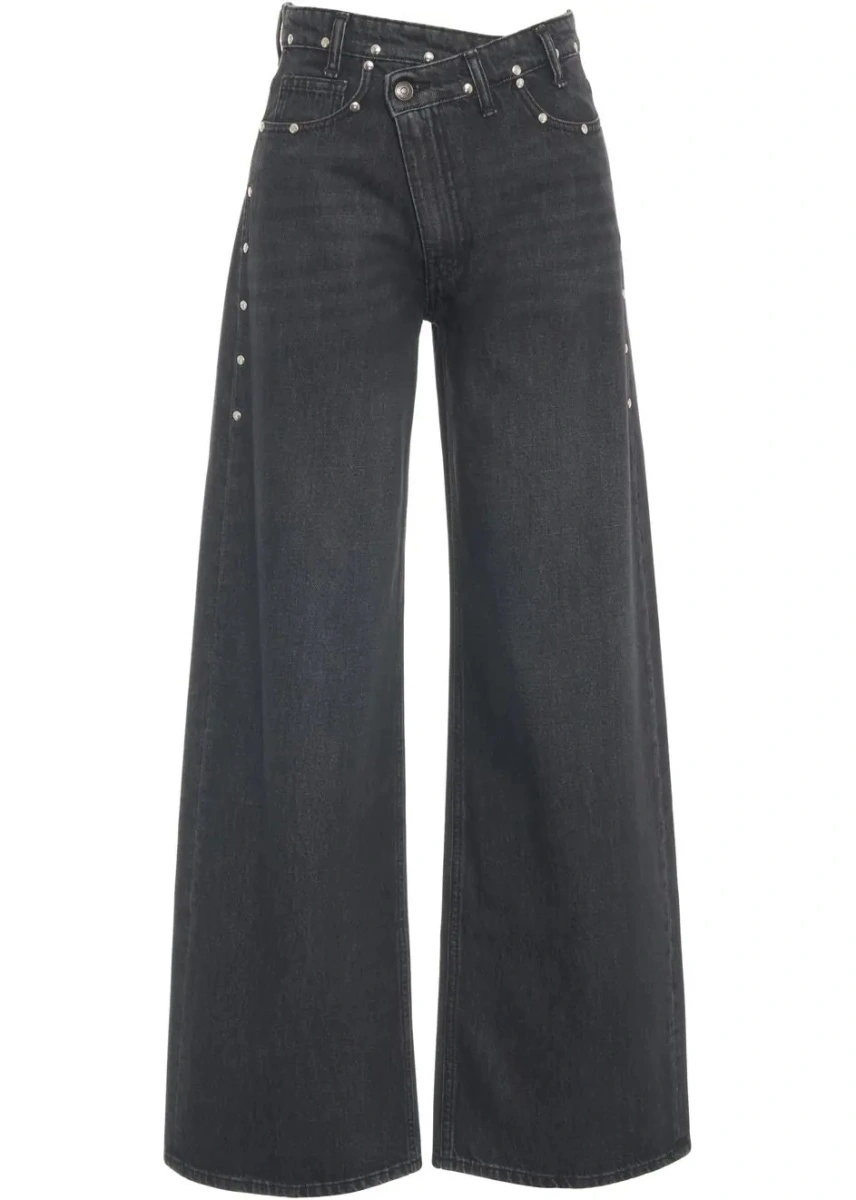 Blugi drepti 8PM gri din denim - Img 2