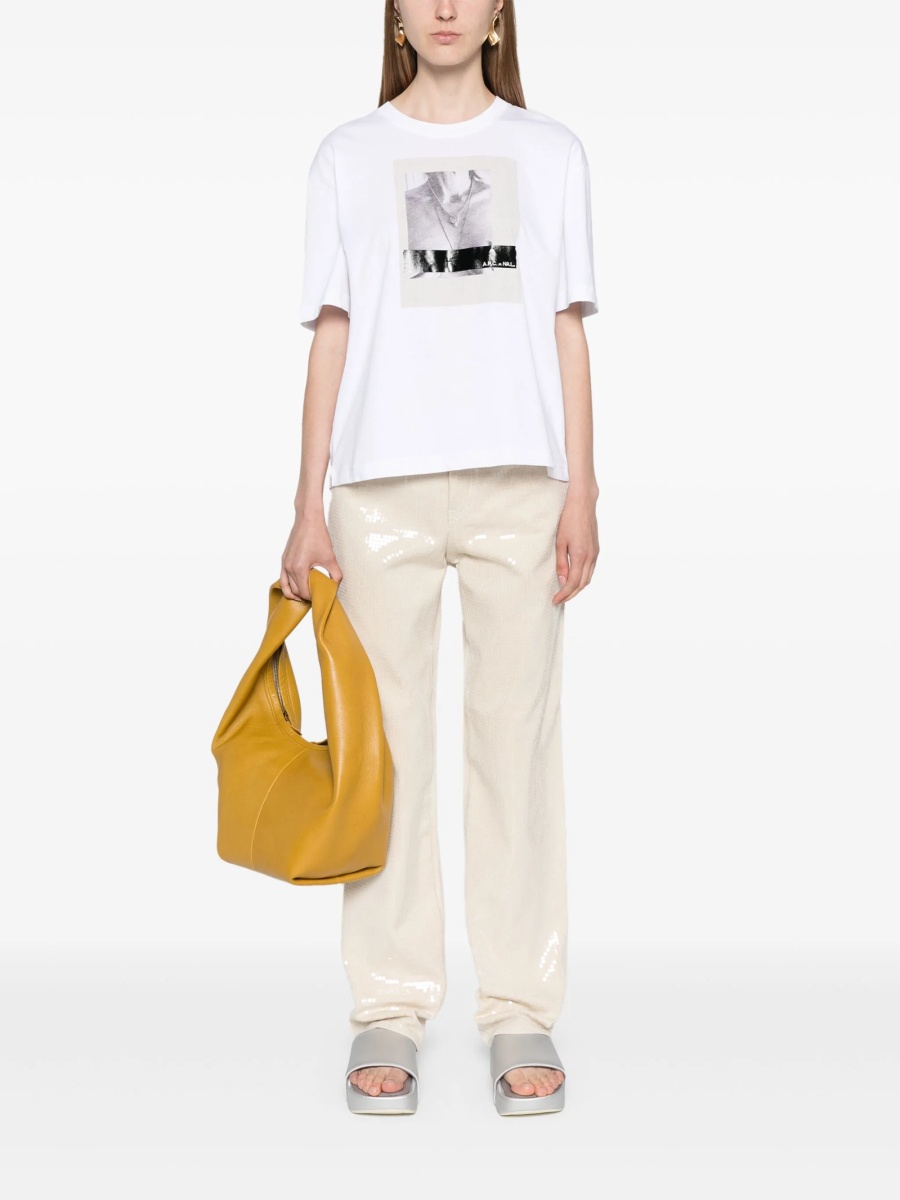 Blugi drepti Golden Goose star neutri din polyester si bumbac - Img 2