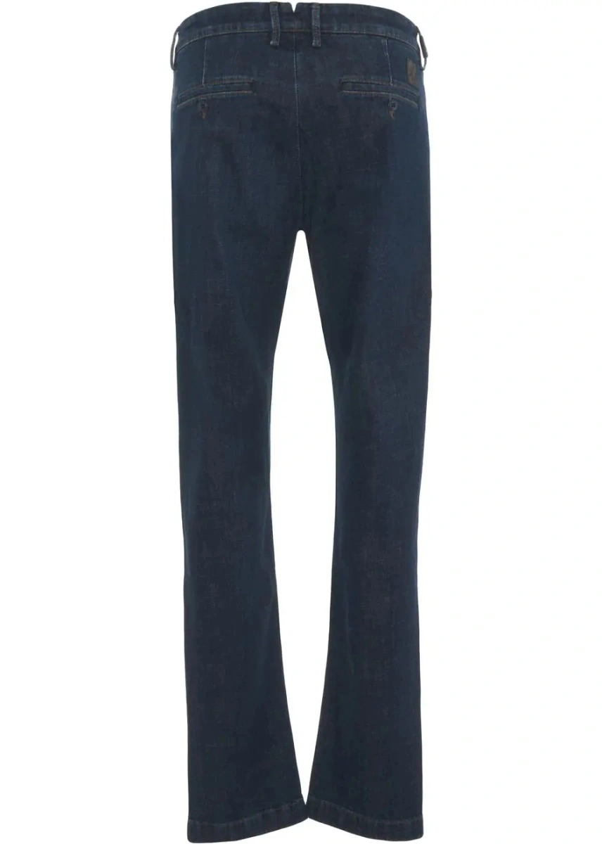 Blugi drepti Jacob Cohen albastri din denim 'Scott' - Img 4