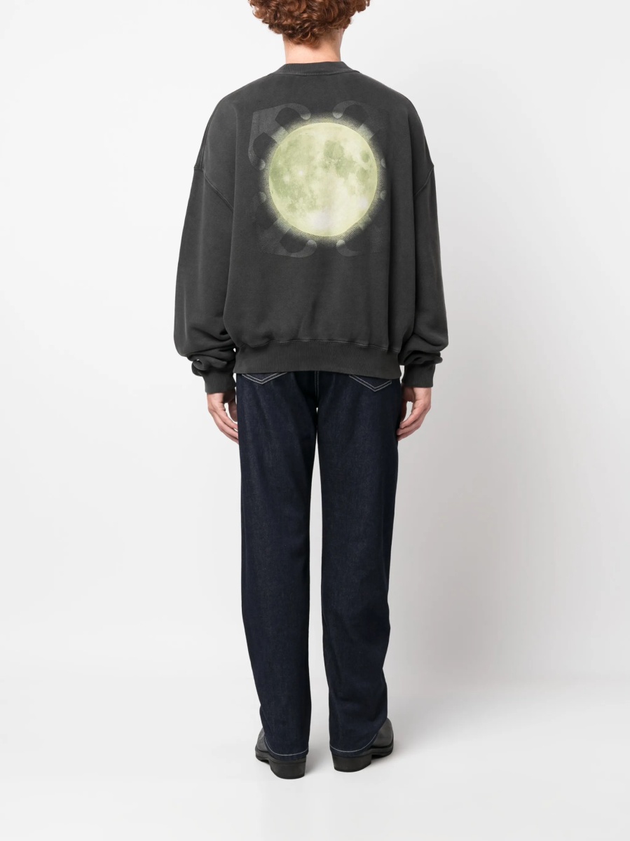 Blugi drepti Off-White albastri din bumbac - Img 2