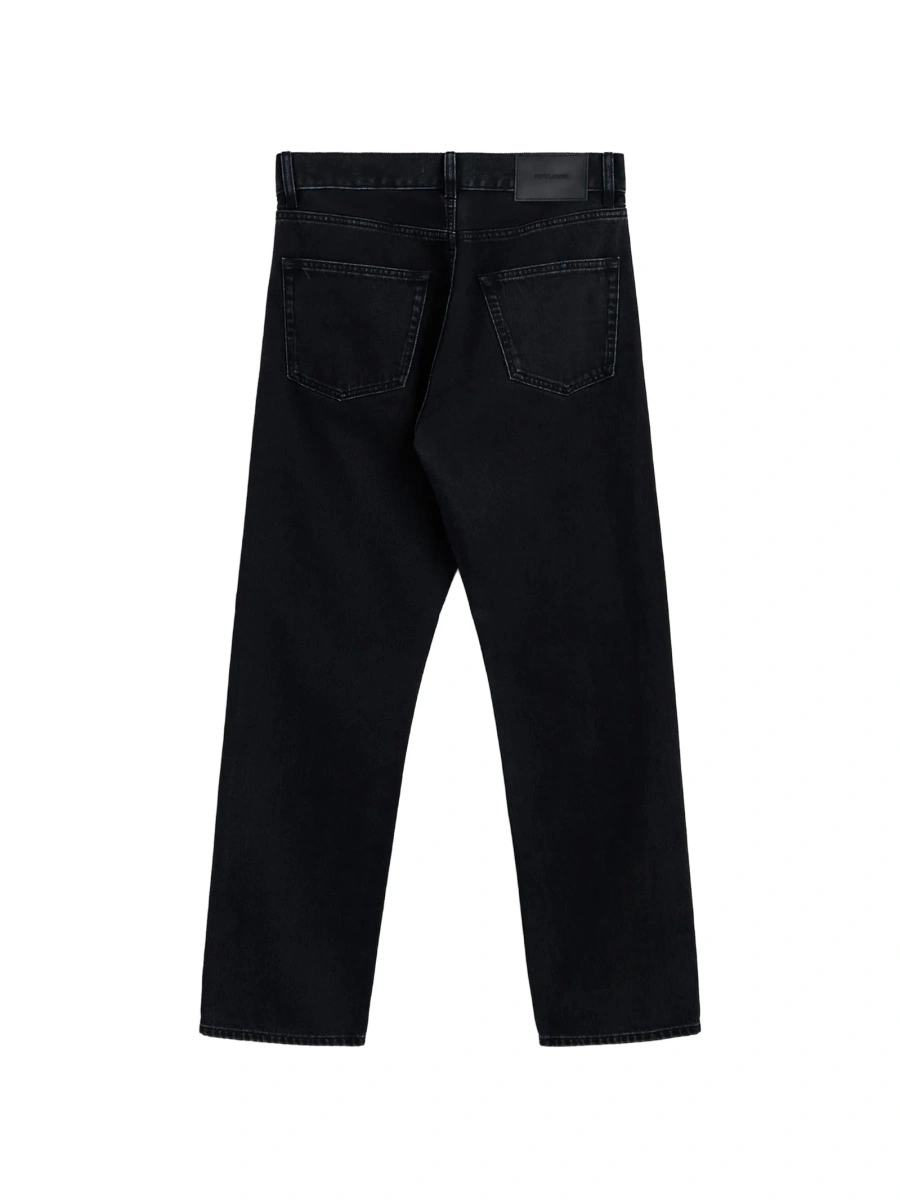 Blugi drepti SUNFLOWER negri din denim - Img 3