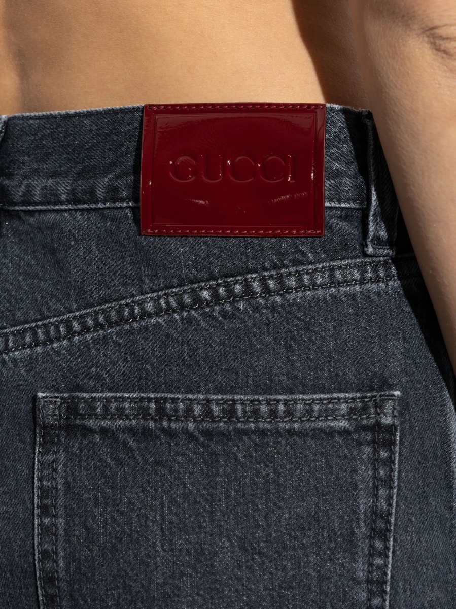 Blugi evazati Gucci albastri - Img 5