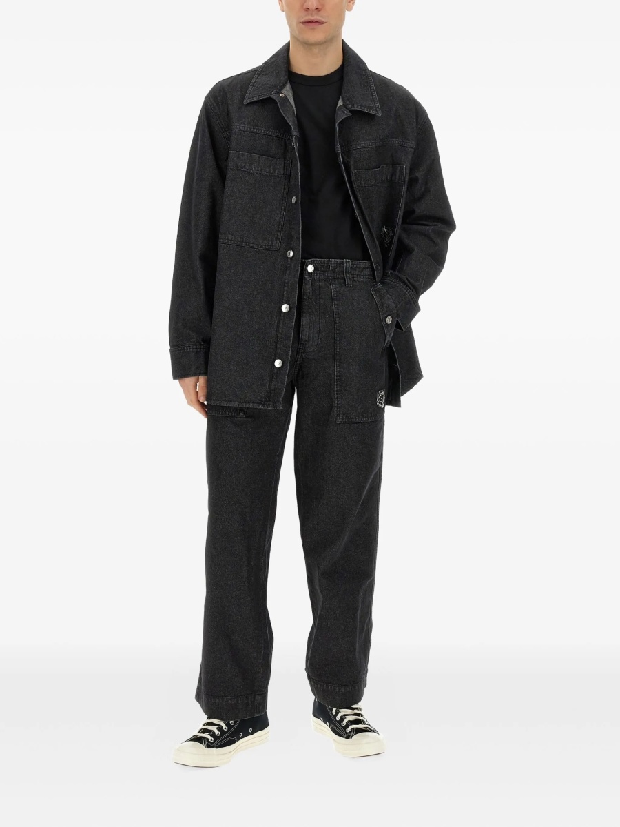 Blugi evazati MAISON KITSUNÉ negri - Img 2