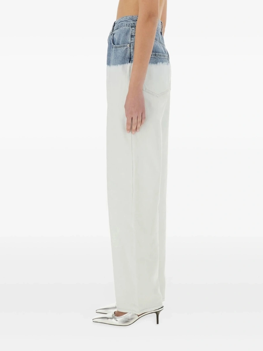 Blugi evazati MOSCHINO JEANS albi - Img 3