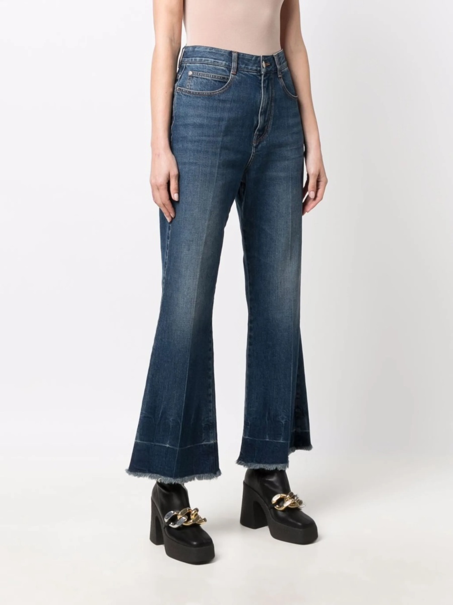 Blugi evazati Stella McCartney albastri - Img 3