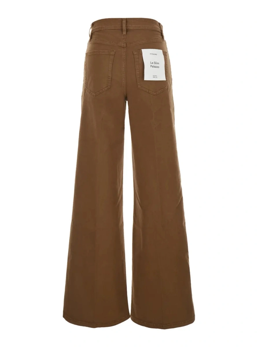 Blugi FRAME maro din denim - Img 2