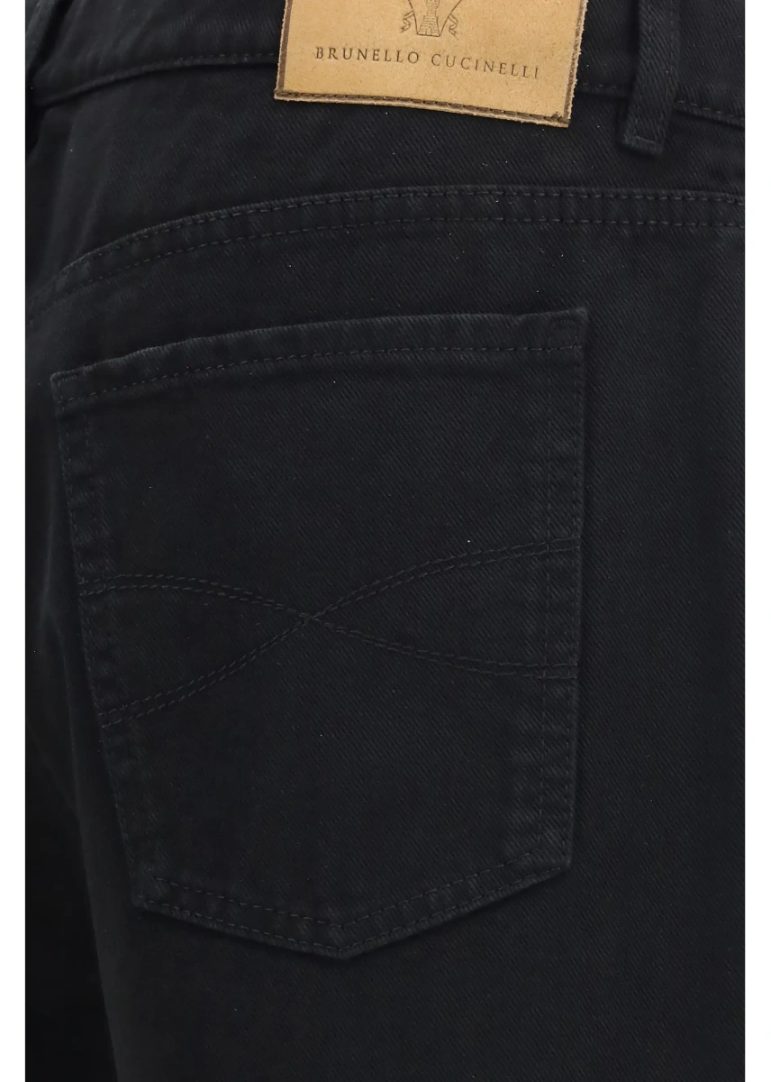 Blugi Garment-dyed five-pocket denim Pants - Img 3