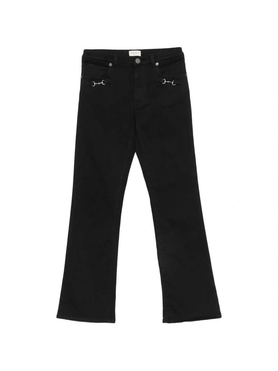 Blugi Gucci negri din denim - Img 6