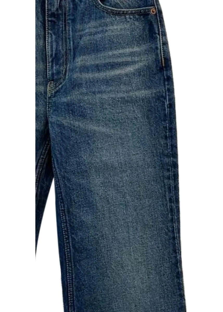 Blugi Jeans flared in organic cotton denim - Img 4