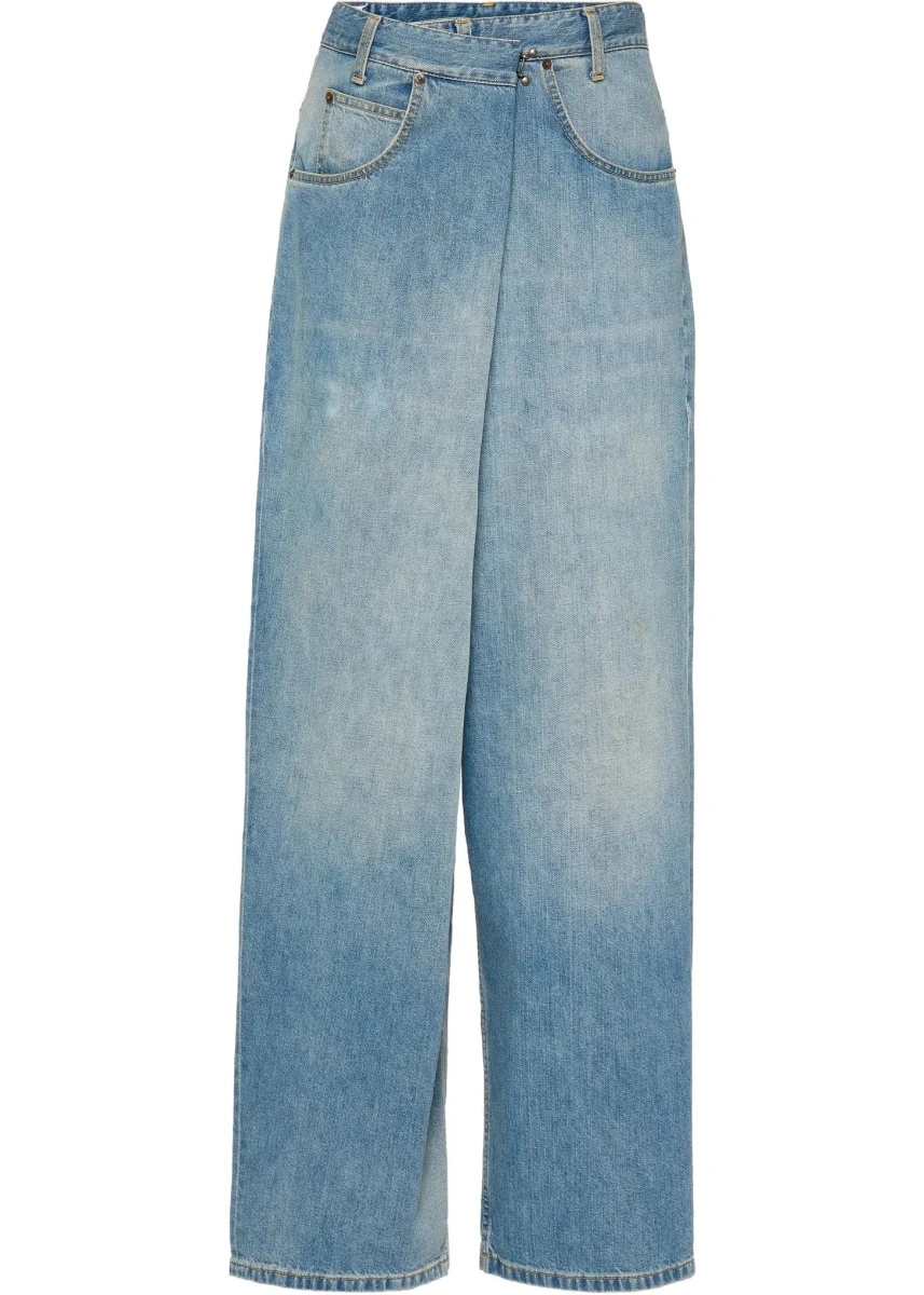 Blugi Maison Margiela multicolor din denim - Img 8
