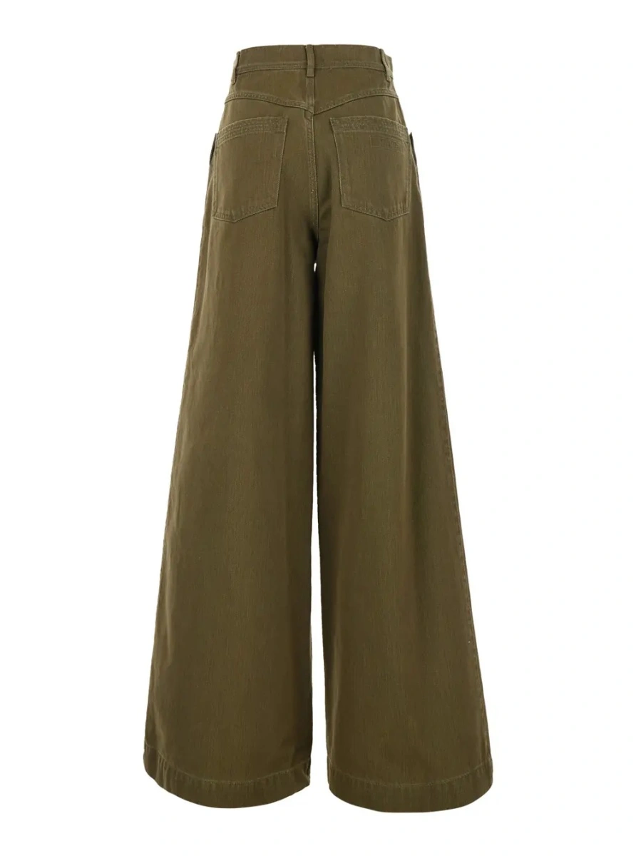 Blugi Max Mara verzi din denim - Img 2
