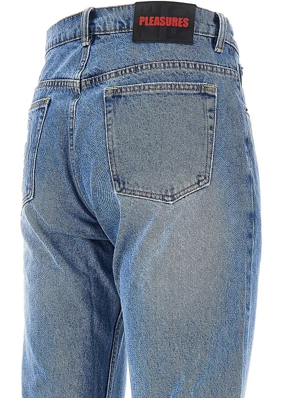 Blugi 'Rotten' jeans with Skull embroidery - Img 4