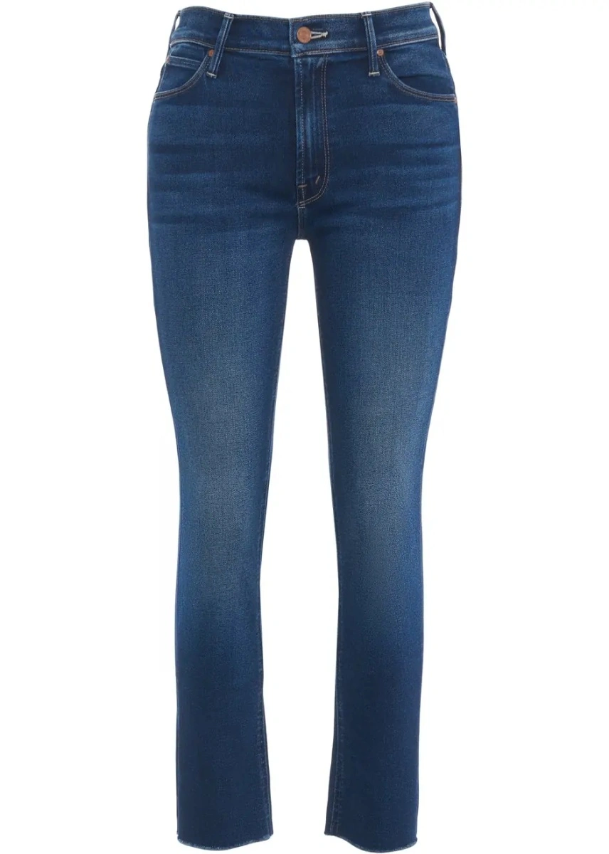 Blugi skinny MOTHER albastri din denim - Img 2