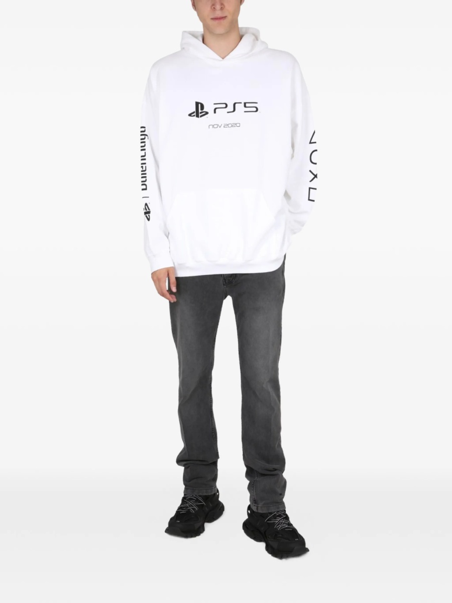 Blugi slim fit Balenciaga gri - Img 2