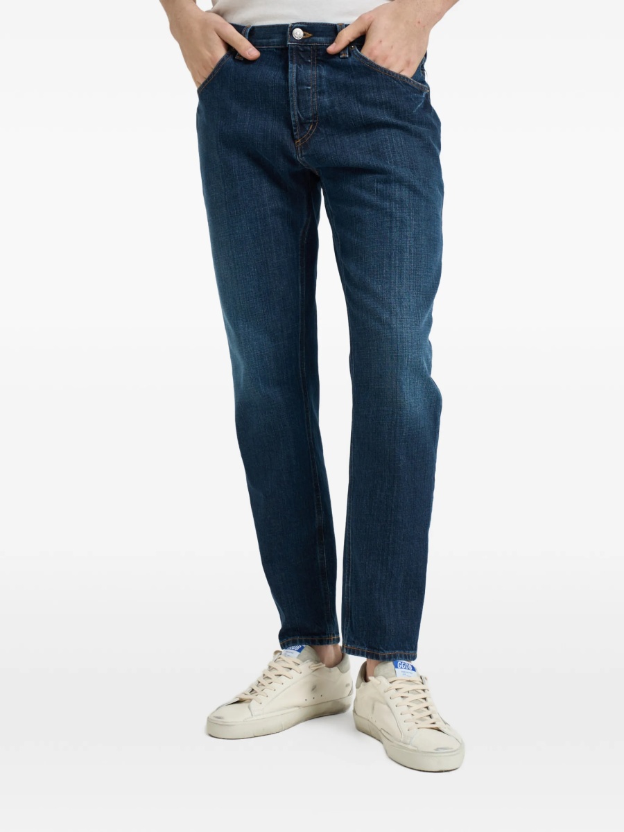 Blugi slim fit Dondup albastri - Img 2