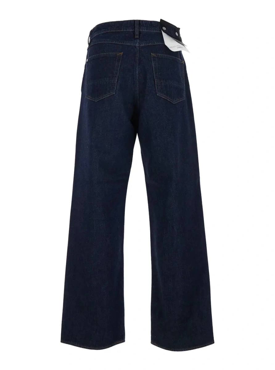 Blugi Stone Island albastri din denim - Img 2