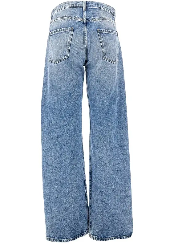 Blugi Straight leg jeans with dropped pockets - Img 3