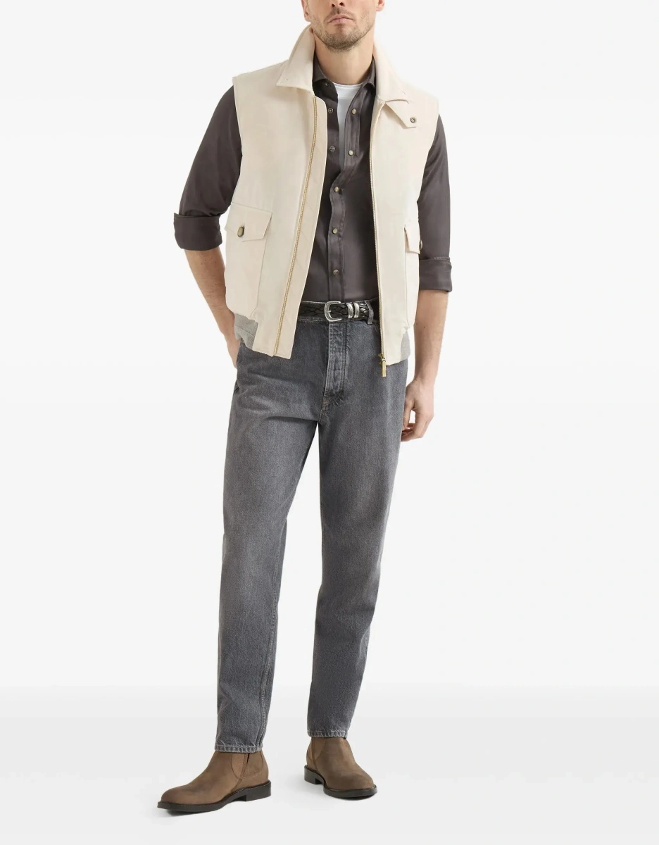 Blugi Straight-leg turn-up Jeans - Img 6