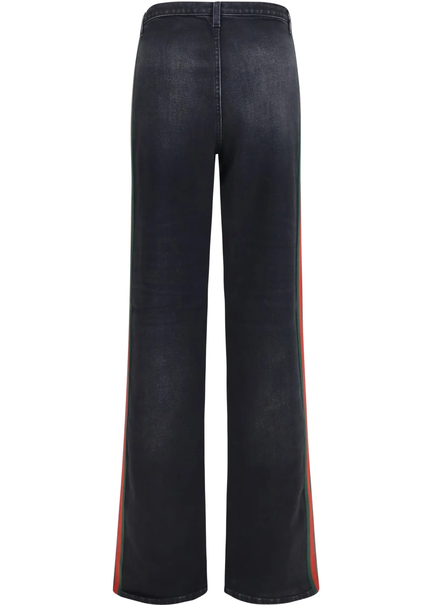 Blugi Stretch cotton Jeans with Web stripe - Img 2
